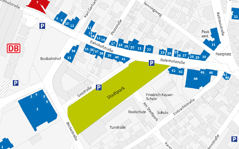 Karte Bahnhofstraße